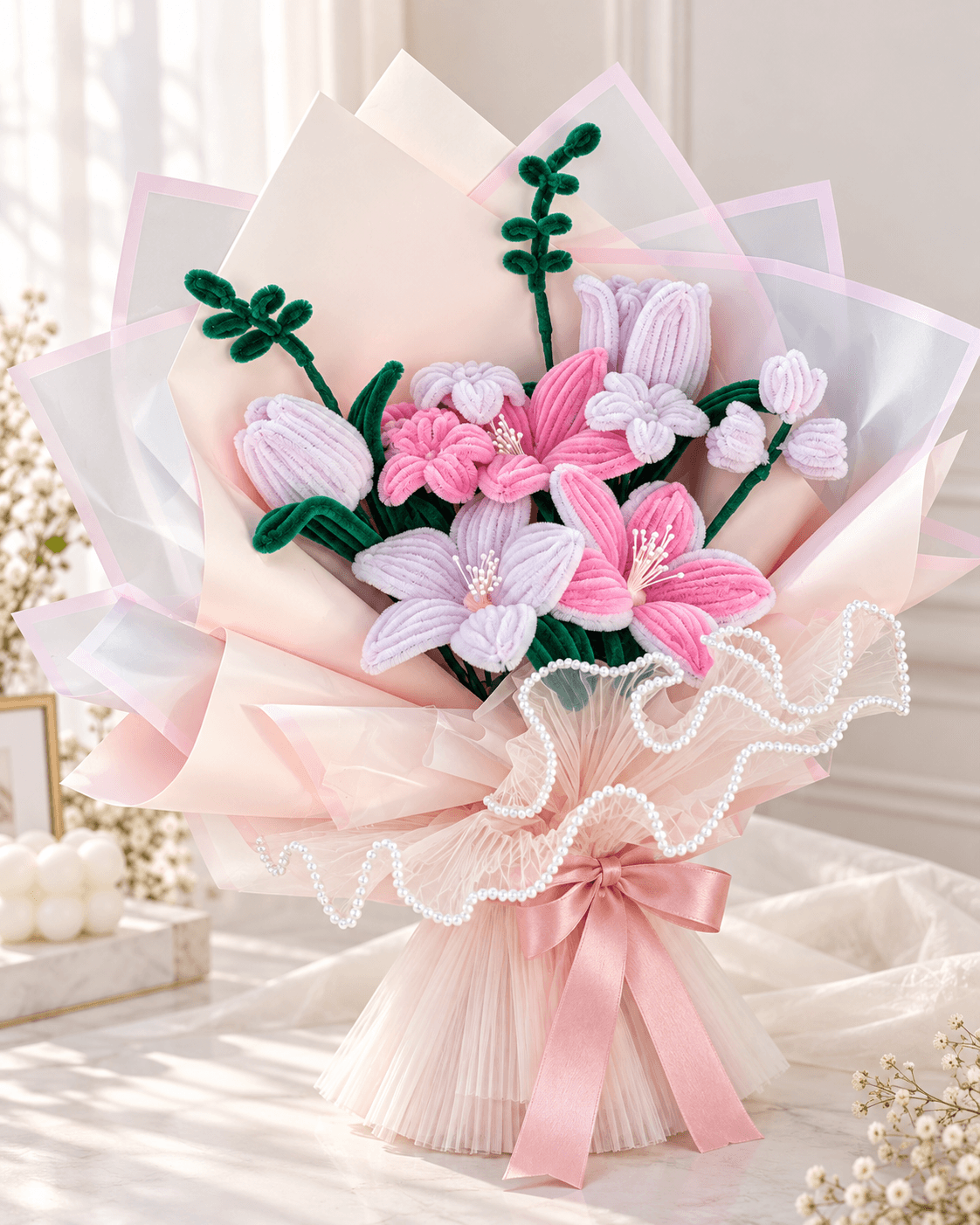 Joyful Blossom — handcrafted botanical detail view 1 by Tiny Charm Studio